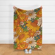 70s Retro Floral - Large