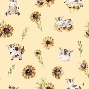 Cows and Sunflowers