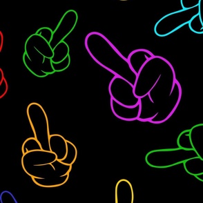 Colorful middlefingers
