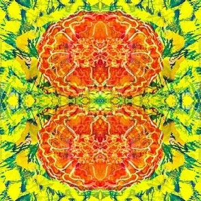 Bold Summer Marigold Kaleidoscope