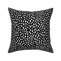 Reverse Dalmatian Polka Dot Spots Pattern (white/black)