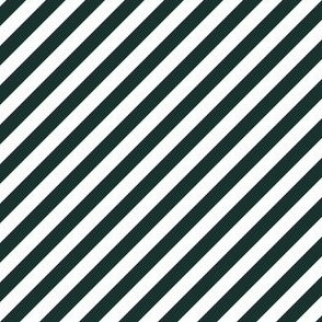 Dark spruce green diagonal stripes