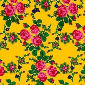 Highlander Flowers Pattern- Marigold