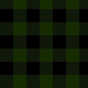 Gingham - forest green