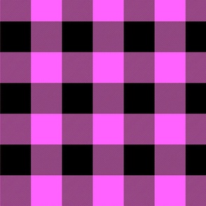 Gingham - hot pink