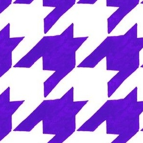 bright purple and white houndstooth