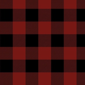 Gingham - rust red