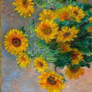 Monet Bouquet of Sunflowers