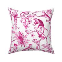 Chinoiserie "Whimsy" Pink & White - Small Scale