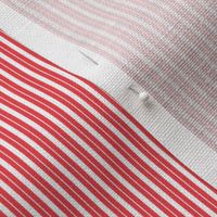 Tiny Ticking Stripe Valentine Red