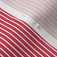 Tiny Ticking Stripe Red