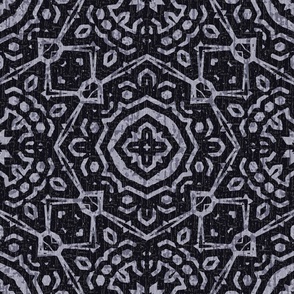 Dark Muted Purple Mandala Tile