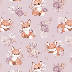 Baby Boho Fox - XSMALL - lavender
