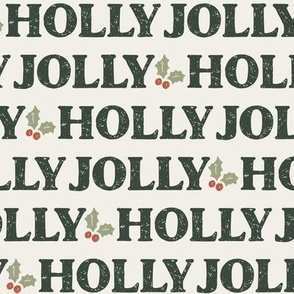 Holly Jolly | Christmas Typography Neutral
