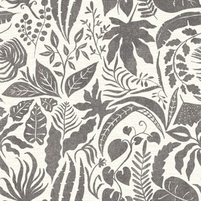 Pieces of Jungle Tropical - Brown jumbo