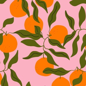 Sun kissed oranges - large scale