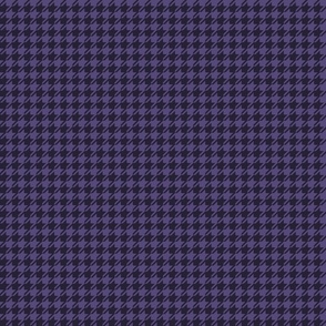 Houndstooth Royal Purple / Cottagecore / Halloween / Small