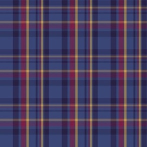 Dark Plaid - Yellow Small square