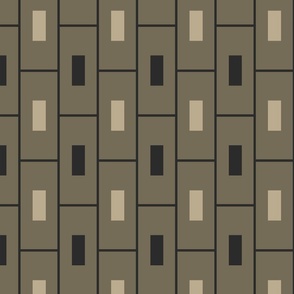 Art Deco Brick Wall 6