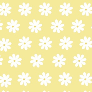 Yellow Daisy Fabric, Wallpaper and Home Decor | Spoonflower