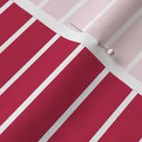 Viva Magenta with narrow white stripes - narrow horizontal stripe
