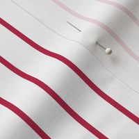 Narrow Viva Magenta stripe on white - vertical stripe