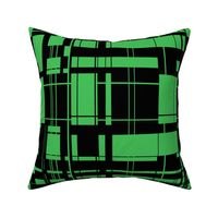 Tech Plaid Black Green