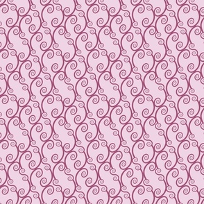 Chappy Baby - Swirls in Pink, small