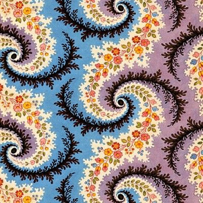 Victorian swirls, psychedelic wallpaper