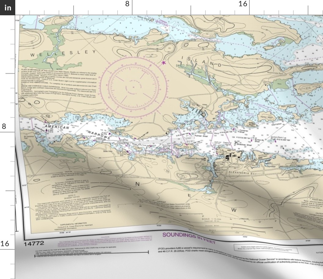 14772 Alexandria Bay Nautical Chart 