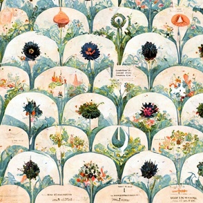 Fantasy French Botanical Garden Scales and Arches