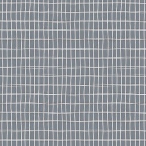 White grid on dark grey