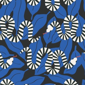 Den Of Snakes | Jumbo Bright Blue + Black 