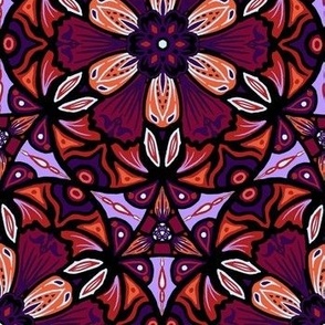 Kaleidoscope - Stained Glass Flowers 