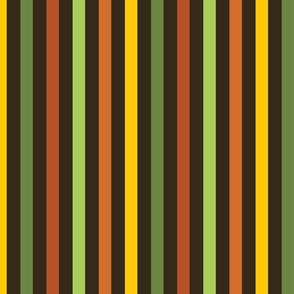 Stripes 70s inspired color palette large