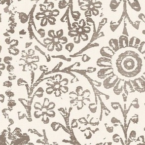 Brown And Cream Fabric, Wallpaper and Home Decor | Spoonflower