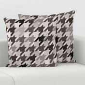 Dark Academia - Houndstooth Pattern in Sepia Shades/ Large