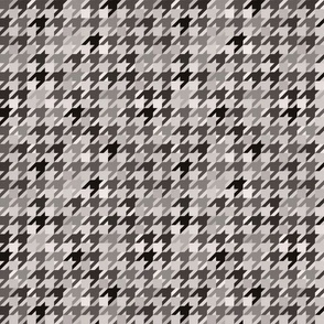 Dark Academia - Houndstooth Pattern in Sepia Shades/ Medium