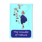 Jessie Willcox Smith Butterflies in Nature with Girl Tea Towel