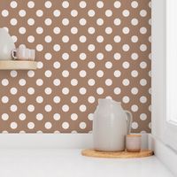 Dark Academia - Polka Dots on Desert Sand - No.001 / Large