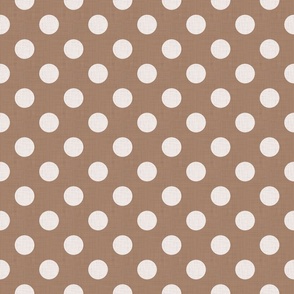 Dark Academia - Polka Dots on Desert Sand - No.001 / Large