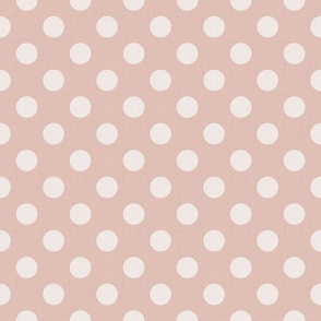 Dark Academia - Polka Dots on Baby Blush Pink - No.001 / Large