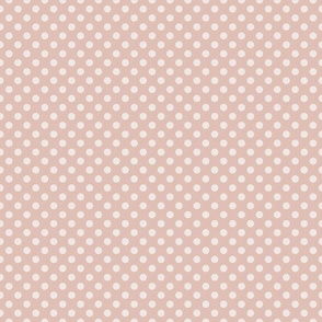 Dark Academia - Polka Dots on Baby Blush Pink - No.001 / Medium