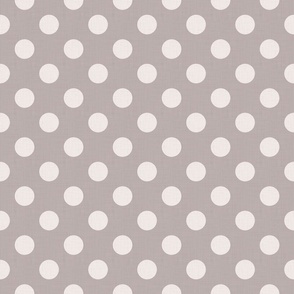 Dark Academia - Polka Dots on Antique Taupe - No.001 / Large