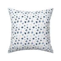 Small Scale Baby Boho Stars I Love You To The Moon and Back Nursery Coordinate Denim Boy Blues
