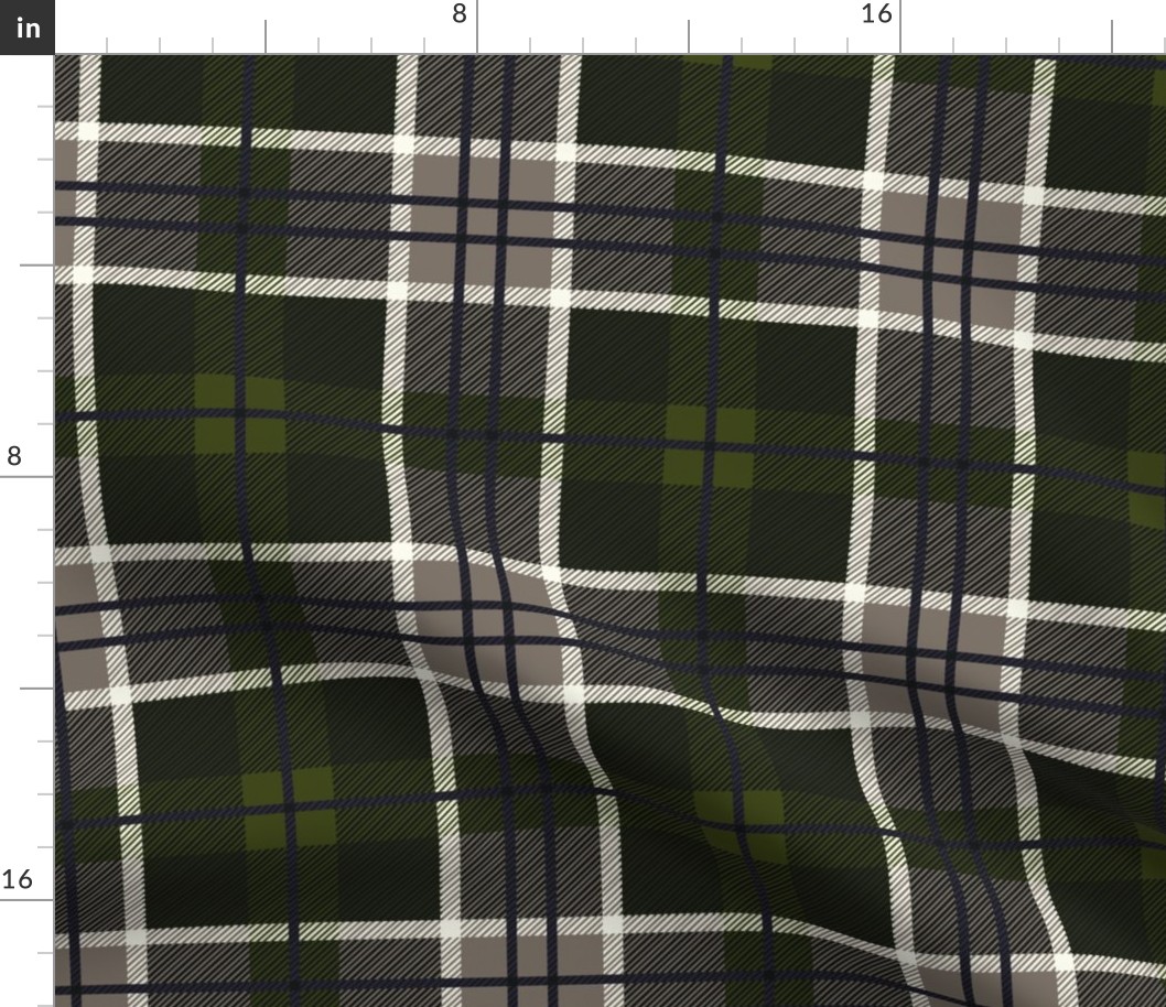 Dark Green Plaid // Medium // Scottish Tartan 