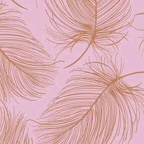 fine feathers _purple pink