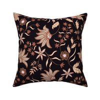 Floral Chintz Retro Black