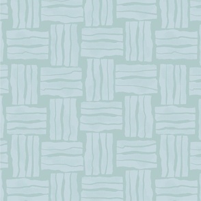 Pastel mint basket pattern -  medium scale