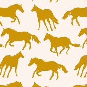 running horse lone mustard